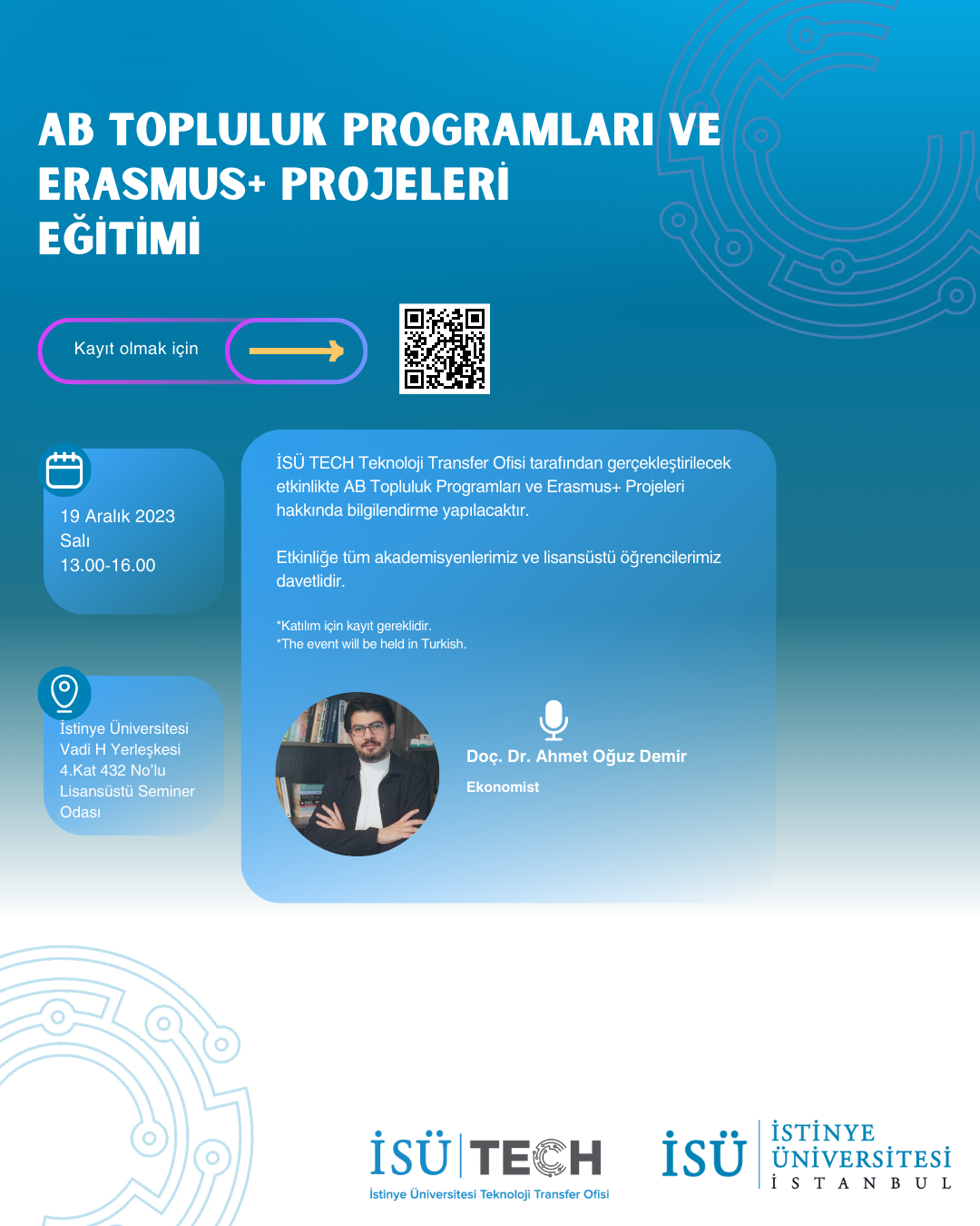 AB Topluluk Programları ve Erasmus+ Projeleri Eğitimi 