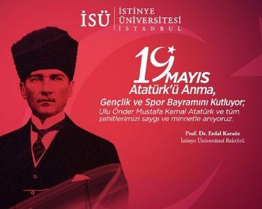 19 Mayıs Atatürk'ü Anma, Gençlik ve Spor Bayramı Rektörlük Mesajı