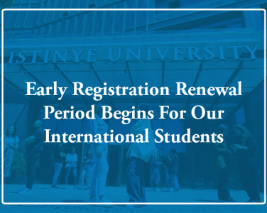 For our International Students, 2023-2024 Academic Year Early Registration Renewal Period